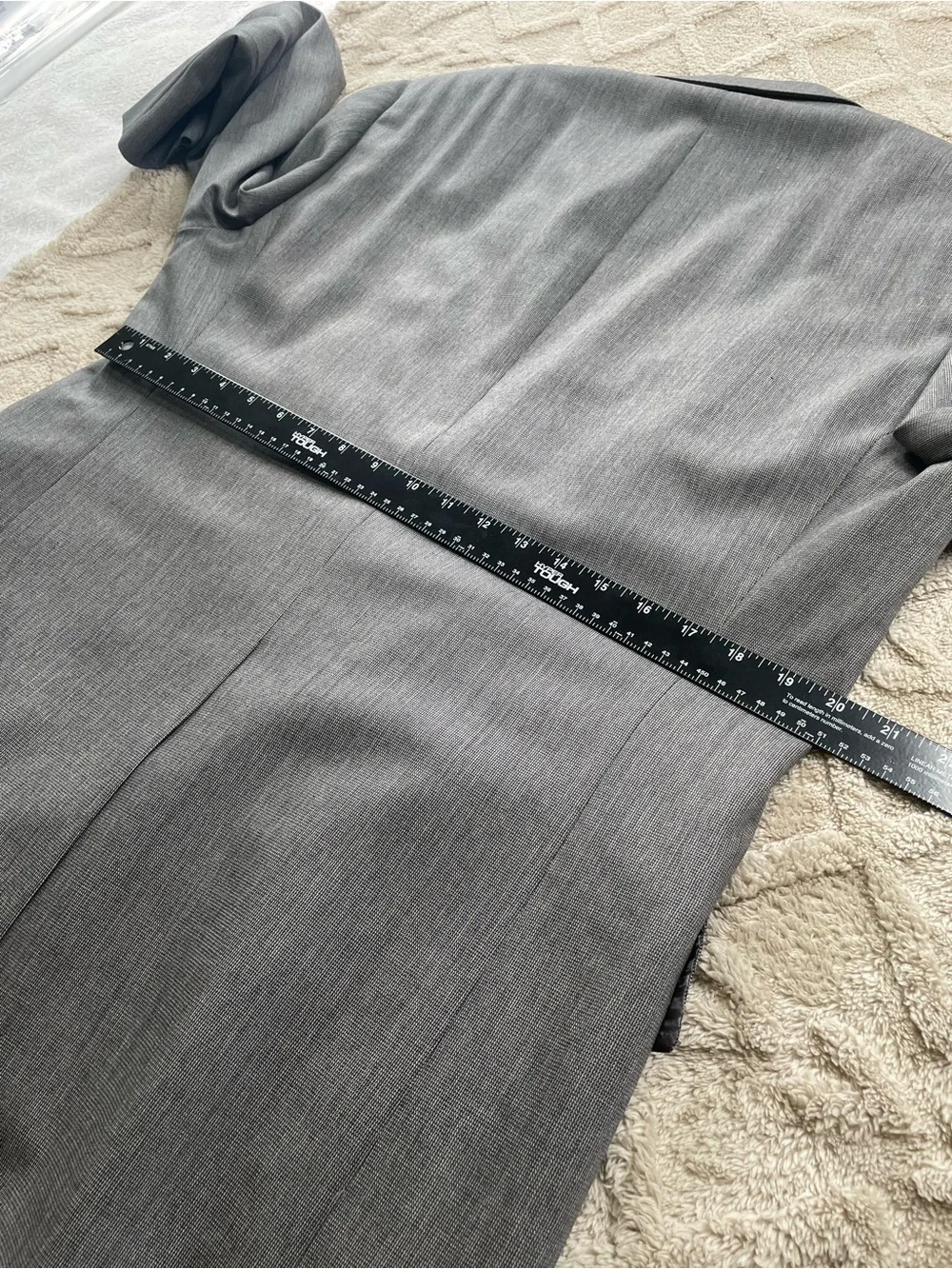 Hart Schaffner Marx Gray/Black Two-Button Sport Coat Size 42 L Business